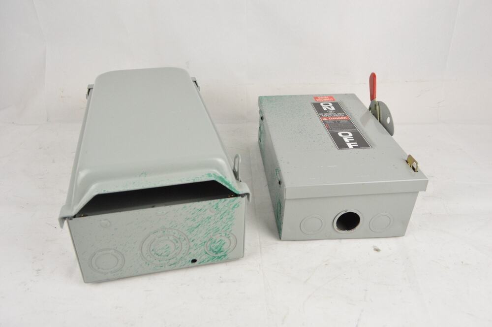 GE Generator power Inlet Box Fusible Safety Switch Bug Set T030N TG4321 30A 240V